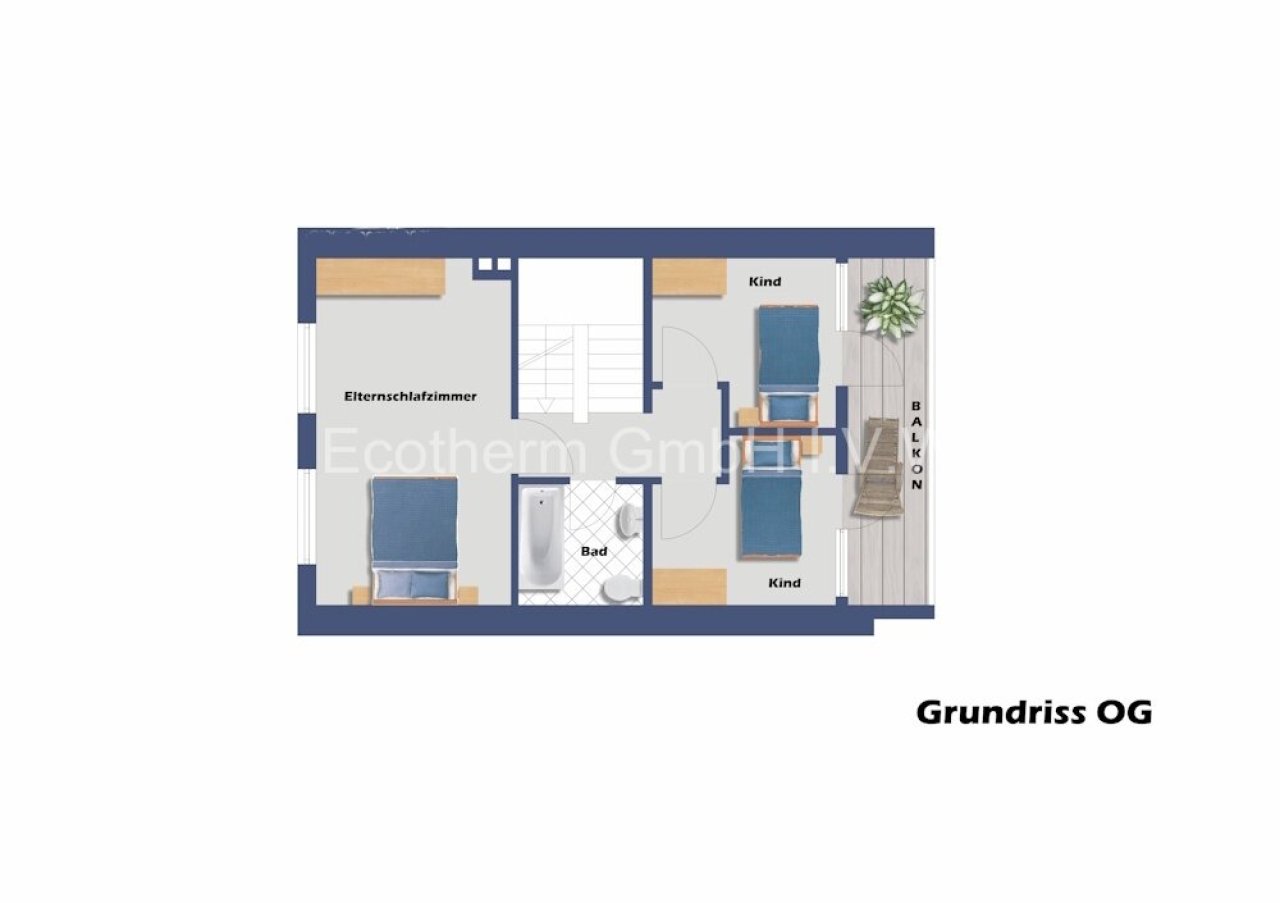 Reihenhaus in Achern für eine große Familie (RMH 26-01) — Obergeschoss